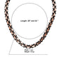 BRYZZY CHAIN // BLACK X ROSE GOLD 7MM