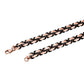 BRYZZY CHAIN // BLACK X ROSE GOLD 7MM