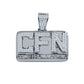 ICED OUT CFN (CAME FROM NOTHING) PENDANT // WHITE GOLD