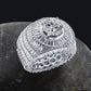 CENTER STONE RING // BAGUETTE WHITE GOLD