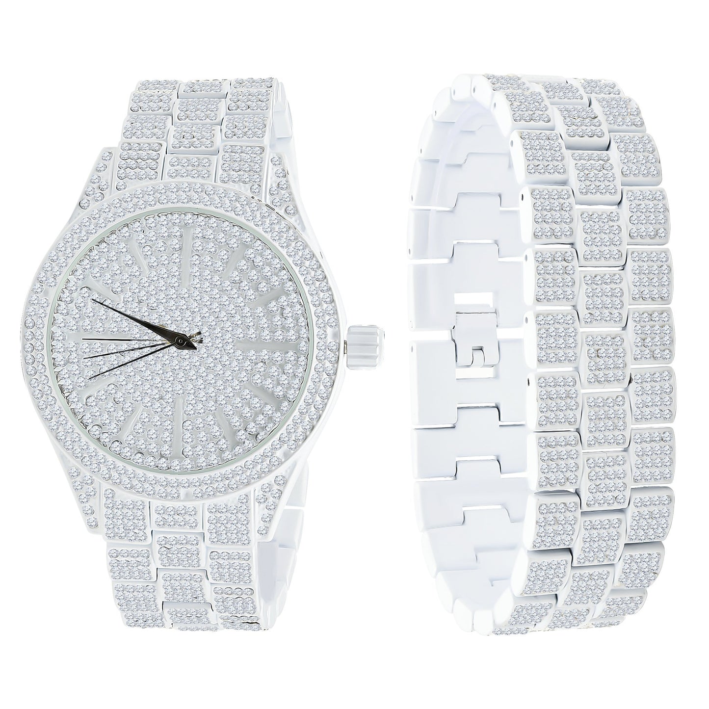 ICED OUT STORM TROOPER WATCH // WHITE GOLD