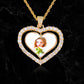 CUSTOM DOUBLE-SIDED ROTATING HEART PENDANT