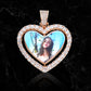 CUSTOM DOUBLE-SIDED ROTATING HEART PENDANT