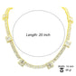 OPULENT ICED TENNIS CHAIN // YELLOW GOLD 14MM