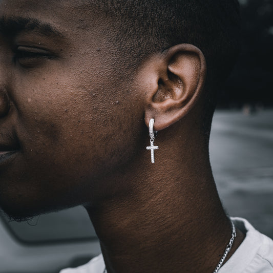 ICED OUT CROSS // EARRINGS