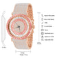ICED BAGUETTE STONE WATCH // WHITE X PINK GOLD