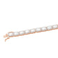 RECT CUT BAGUETTE TENNIS BRACELET // ROSE GOLD 6MM