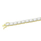 RECTANGULAR BAGUETTE TENNIS BRACELET // YELLOW GOLD 6MM