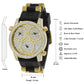 RUBBER BAND X ICED 3PEAT WATCH // YELLOW GOLD