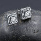 ICED RADIANT // WHITE GOLD EARRINGS
