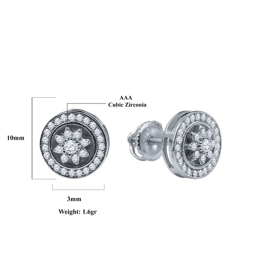 STARDOMS // WHITE GOLD EARRINGS