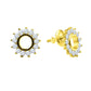 FLORALS // YELLOW GOLD EARRINGS