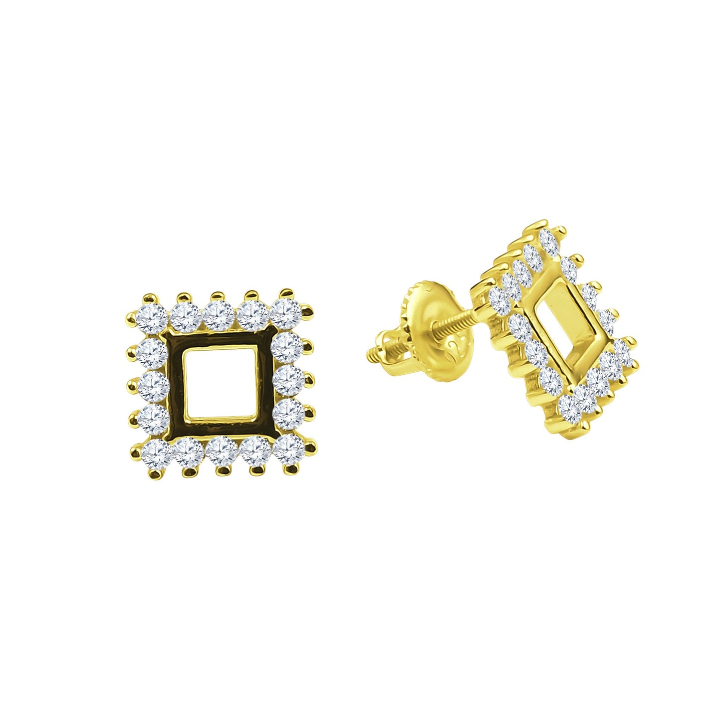 FRAMES // YELLOW GOLD EARRINGS