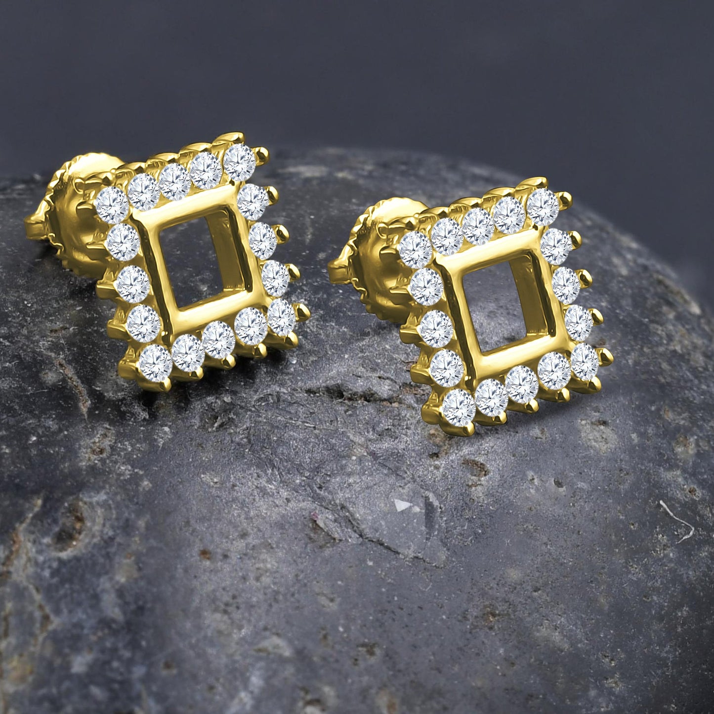 FRAMES // YELLOW GOLD EARRINGS