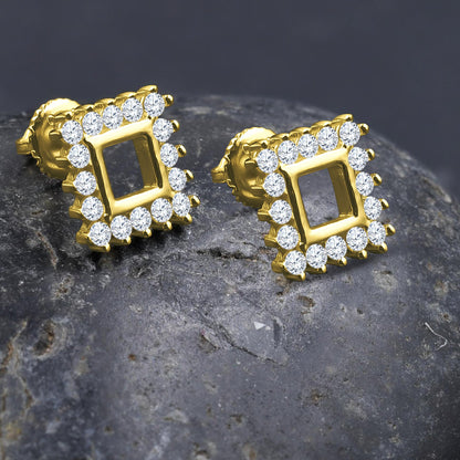 FRAMES // YELLOW GOLD EARRINGS