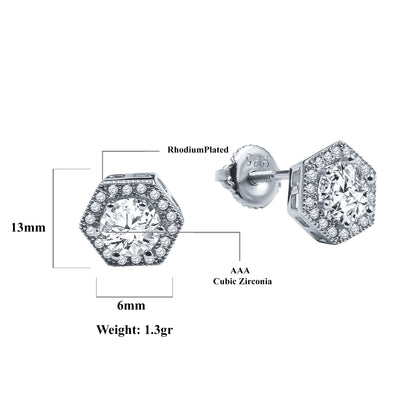 HEXIEZ // WHITE GOLD EARRINGS