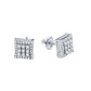 ICED BRILLIANCE // WHITE GOLD EARRINGS