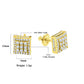 ICED BRILLIANCE // YELLOW GOLD EARRINGS