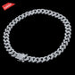 ICED OUT MIAMI CUBAN ANKLET // WHITE GOLD 8MM