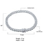 ICED OUT MIAMI CUBAN ANKLET // WHITE GOLD 8MM