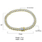 ICED MIAMI CUBAN ANKLET // YELLOW GOLD 8MM