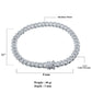 ICED OUT MIAMI CUBAN ANKLET // WHITE GOLD 8MM