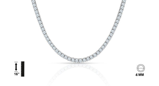 TENNIS CHOKER // WHITE GOLD 4MM