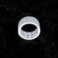 FROZEN BAND RING // ICED OUT WHITE GOLD