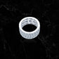 FROZEN BAND RING // ICED OUT WHITE GOLD