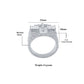 JESUS BEDDED RING // WHITE GOLD