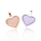 CUSTOM BAGUETTE DIAMOND HEART PHOTO PENDANT + CHAIN