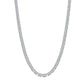RECT CUT BAGUETTE TENNIS CHAIN // ROSE GOLD 6MM