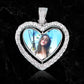 CUSTOM DOUBLE-SIDED ROTATING HEART PENDANT