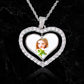 CUSTOM DOUBLE-SIDED ROTATING HEART PENDANT