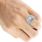 CENTER STONE RING // ICED X BAGUETTE YELLOW GOLD