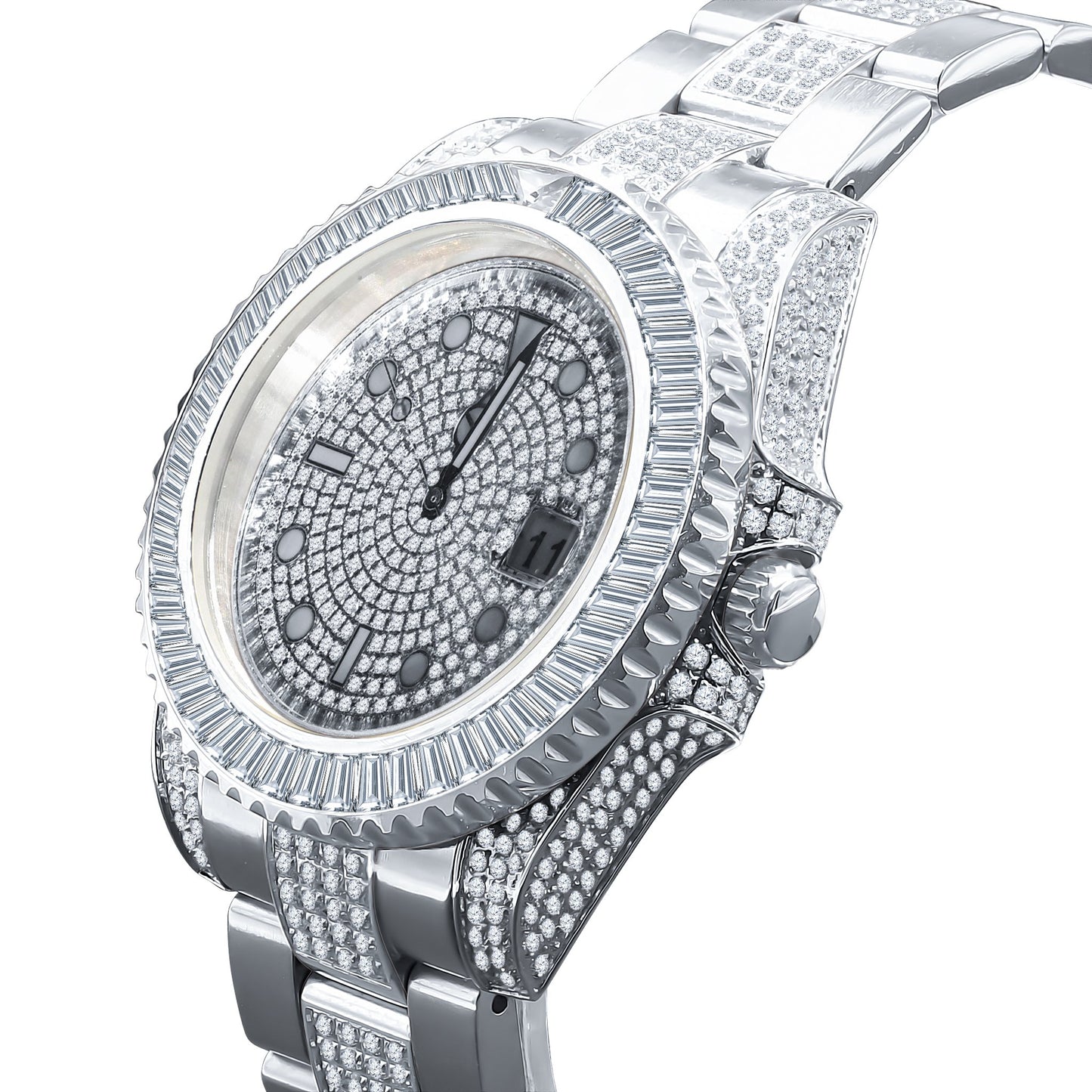 HURRICANE STAINLESS STEEL WATCH // WHITE GOLD