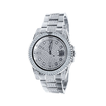 HURRICANE STAINLESS STEEL WATCH // WHITE GOLD