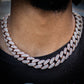 18MM ICED MIAMI CUBAN CHAIN IN ROSE GOLD