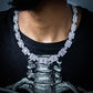 THE GEO CHAIN // WHITE GOLD 14MM
