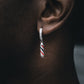 THE SHOP DANGLY HOOP EARRINGS IN WHITE GOLD