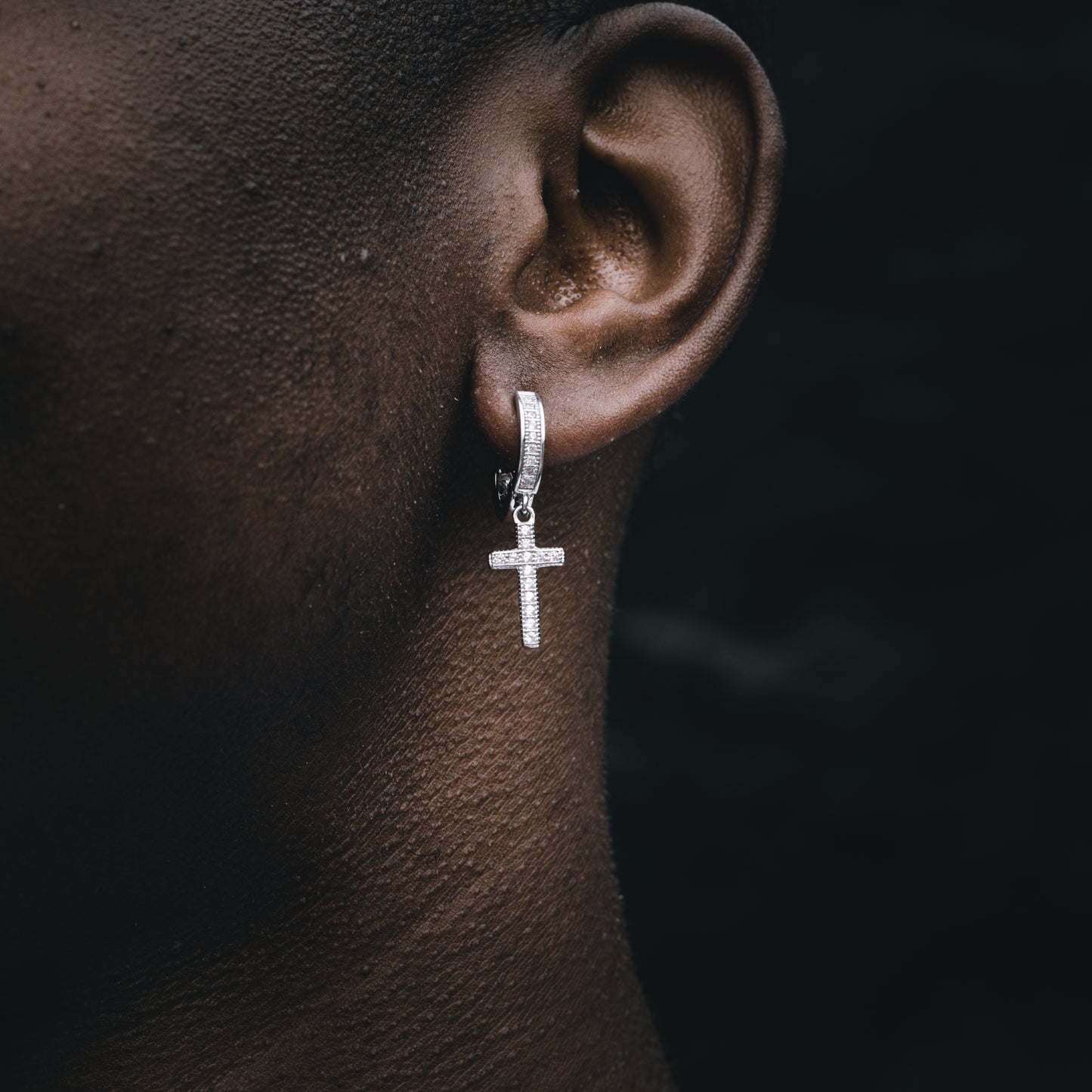 ICED OUT CROSS // EARRINGS