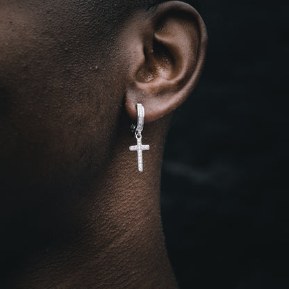 ICED OUT CROSS // EARRINGS