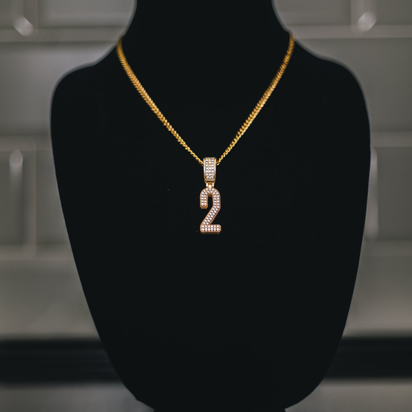 CUSTOM NUMBER PENDANT + CHAIN