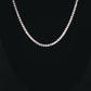 4MM ROUND CUT TENNIS CHAIN IN ROSE GOLD