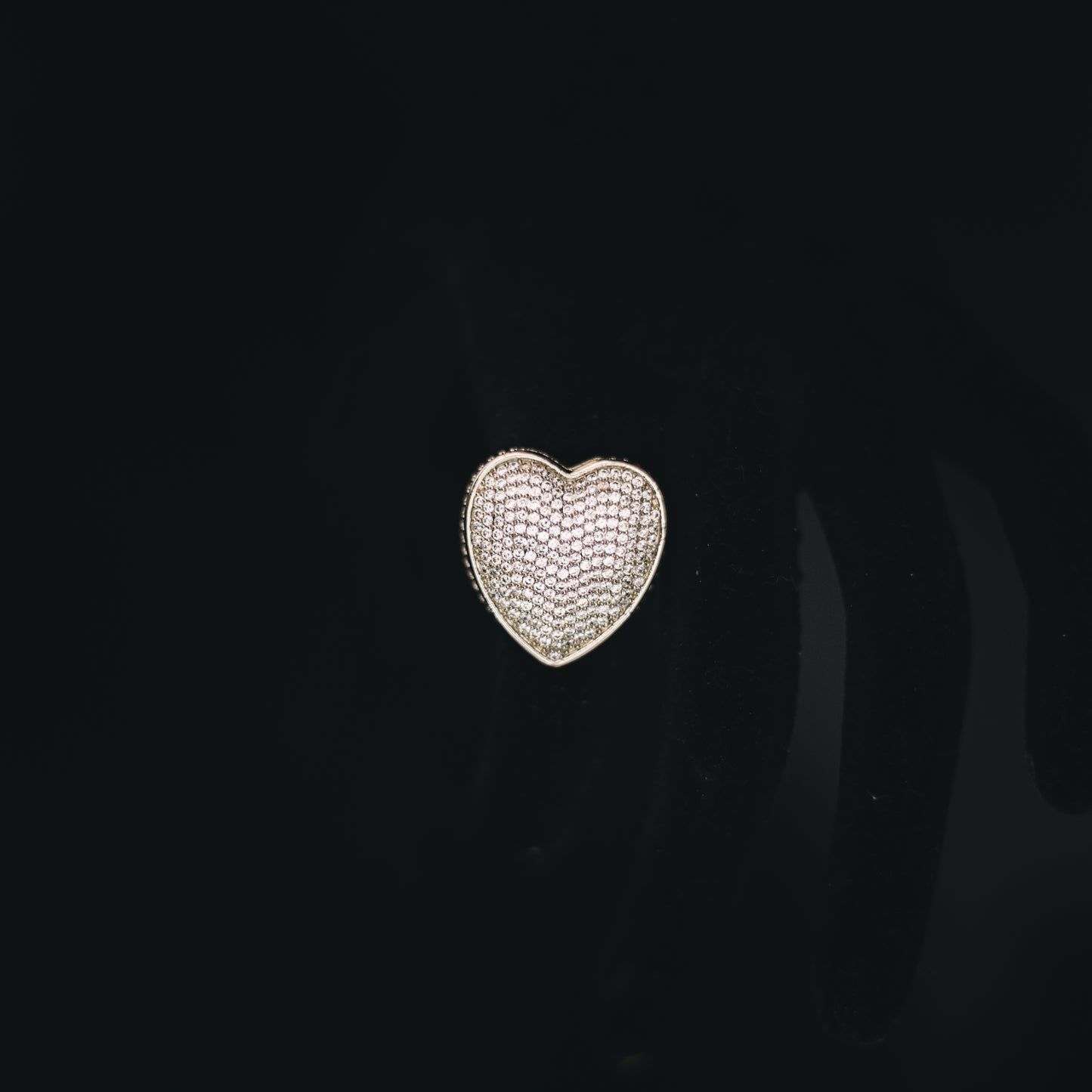 ICED BUBBLE HEART RING