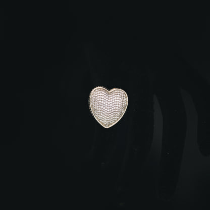 ICED BUBBLE HEART RING