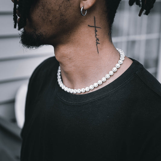 GOING GLOBAL CHAIN // WHITE GOLD 9MM