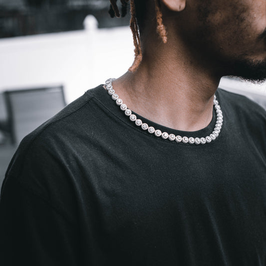 GOING GLOBAL CHAIN // WHITE GOLD 9MM