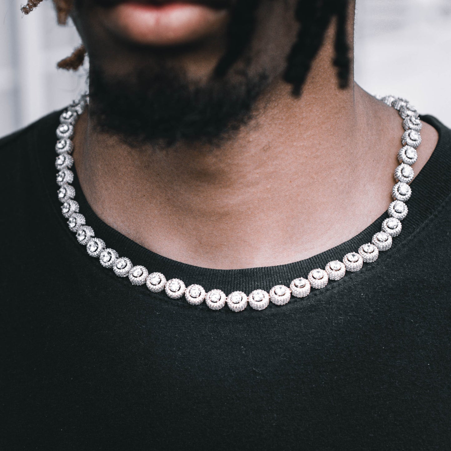 GOING GLOBAL CHAIN // WHITE GOLD 9MM