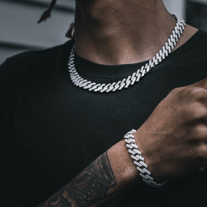 ICED FRIGID CUBAN CHAIN // WHITE GOLD 12MM